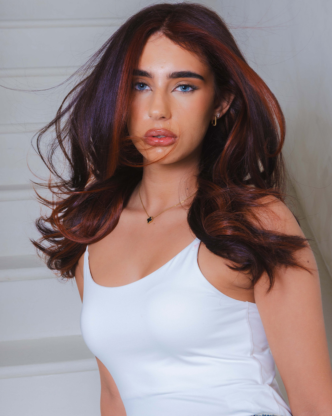 Cherry Red Bouncy Blow-Dry - Be Beautiful Salon - Equinox Collection